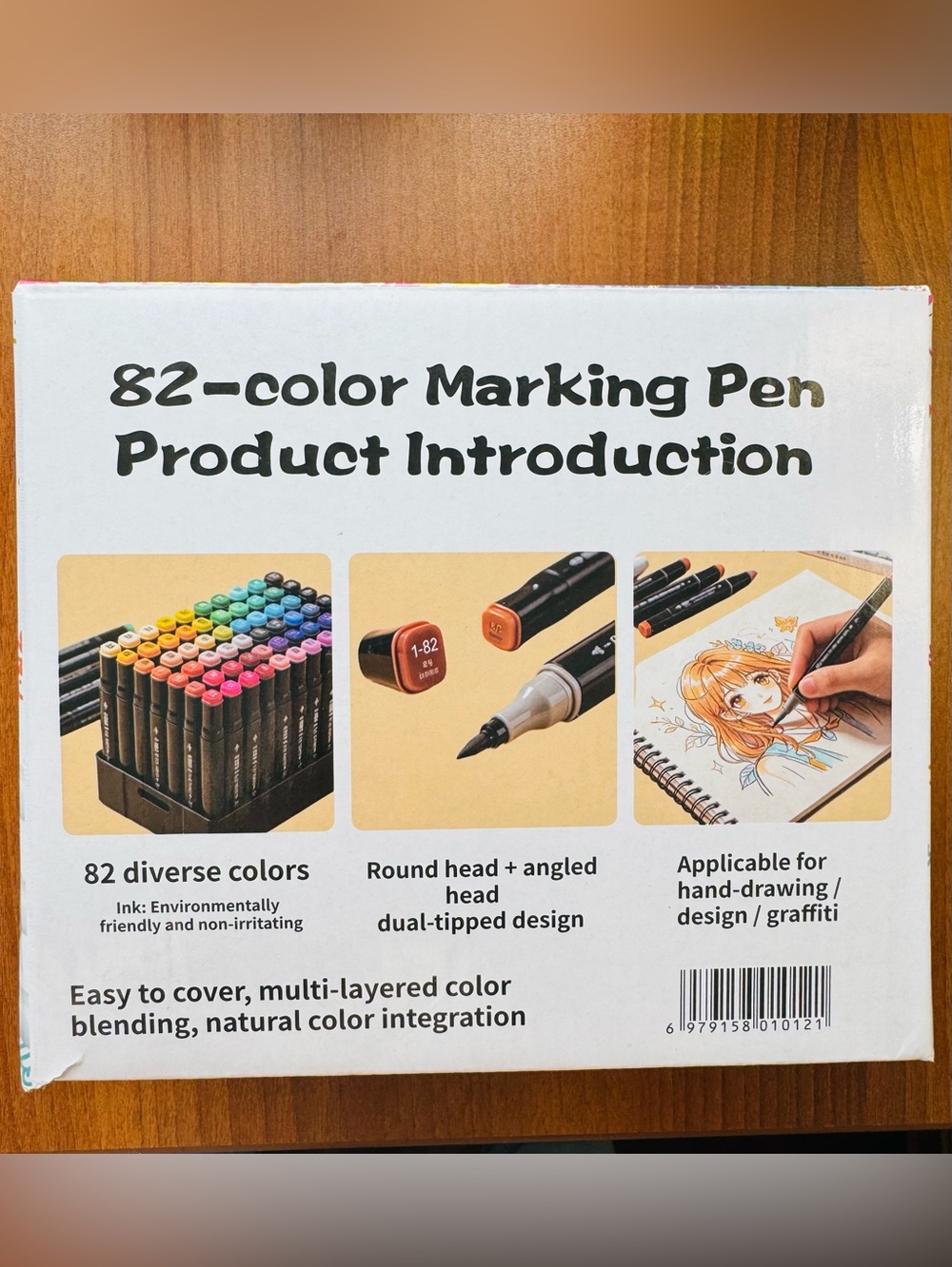 Dual-Tip Art Markers Set - 80 Colors With Carrying Case and Colorless Blender - Picture 3 of 10